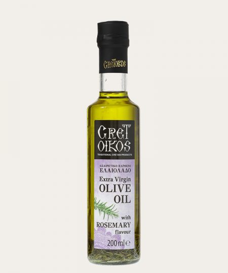 Cretoikos extra vergine olijfolie met ROZEMARIJN 200ml