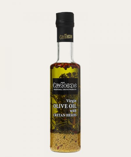 Cretoikos virgin olive oil with cretan herbs 100ml