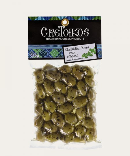 Chalkidiki olives with oregano 250gr