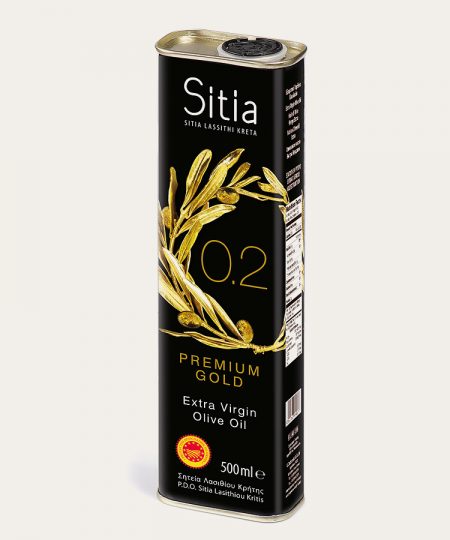 Sitia pdo extra virgin olive oil 0.2% canister 500ml