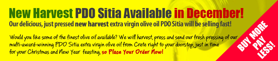 New Harvest PDO Sitia Available in December!